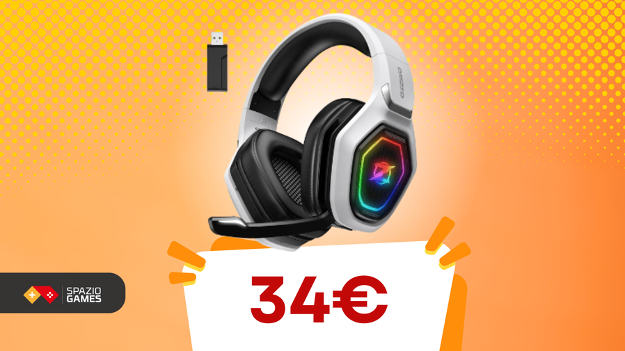 Immagine di 30 ore di autonomia gaming e comodità con cuffie a 34€!