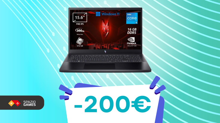 Un'esperienza di gioco grandiosa con questo notebook Acer! Oggi SCONTATISSIMO! (-200€)