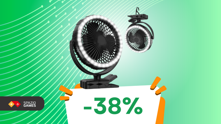 Ventilatore portatile con LED a 25€: il top per ogni avventura!