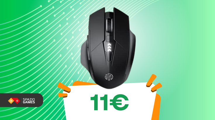 Mouse INPHIC tri-mode, silenzioso e ergonomico a 11€!