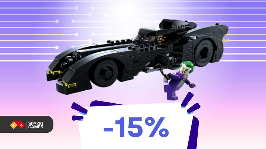 Immagine di Batmobile LEGO a 41€ con le minifigures di Batman e Joker!