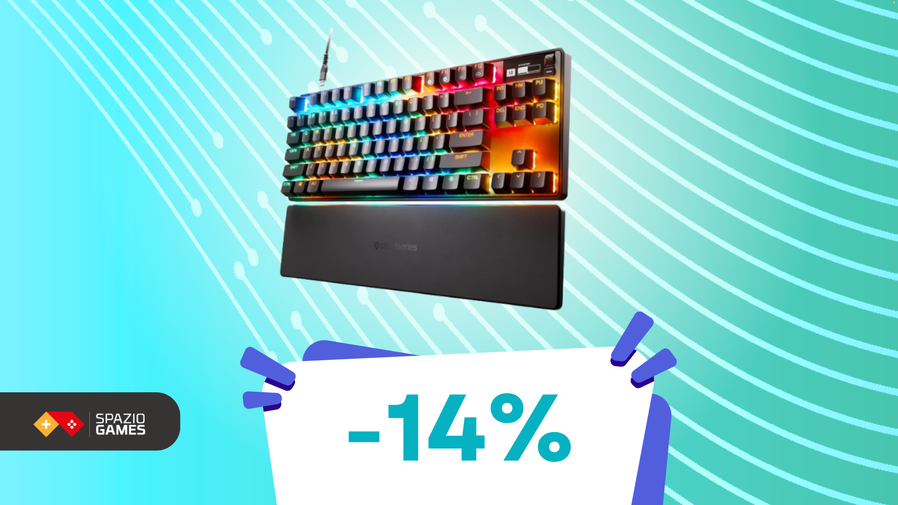 Immagine di La velocissima tastiera gaming SteelSeries Apex Pro TKL HyperMagnetic oggi costa SOLO 189,99€!