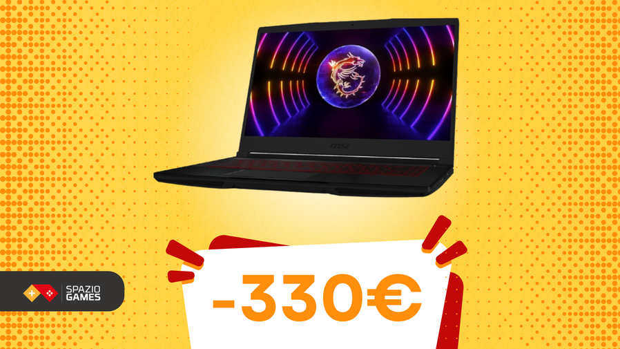 Immagine di Uno sconto di 330€ su un notebook da gaming?! Solo su Amazon, MSI Thin GF63 a un prezzo TOP!