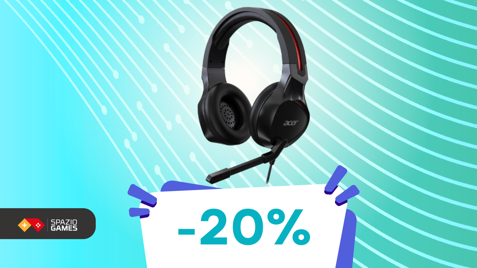 Immersione totale nel gioco, con queste cuffie Acer Nitro! Oggi a SOLI 39,99€!