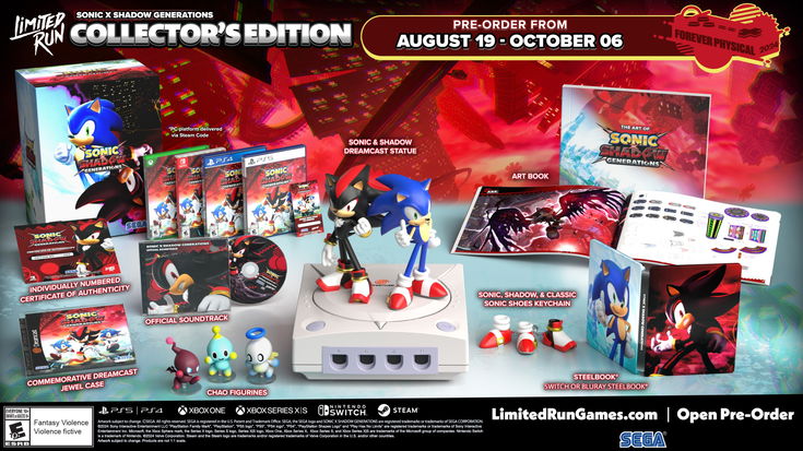 Già che c'era, la collector's edition di Sonic x Shadow Generations contiene anche un Dreamcast