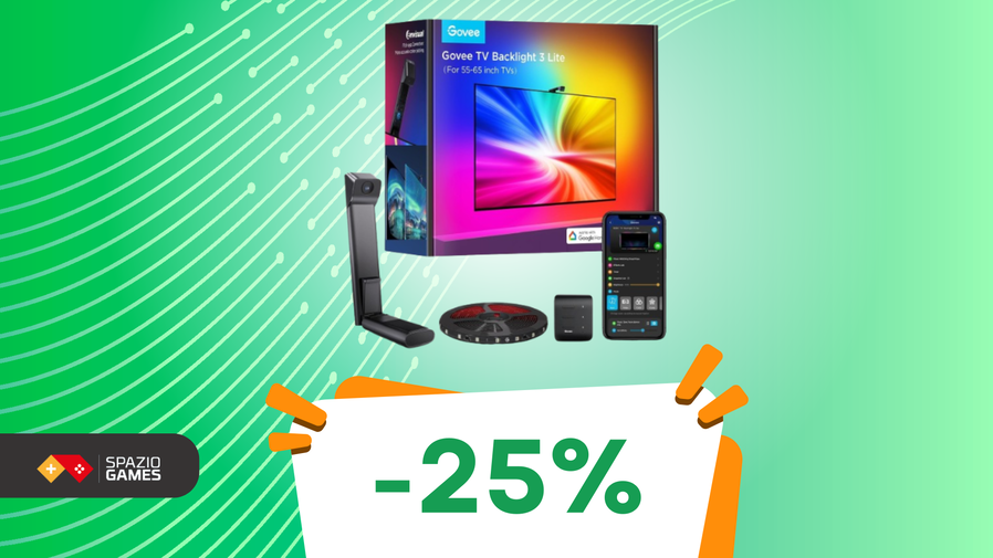 Immagine di Colorate il vostro setup con questa striscia LED per TV di Govee! (-25%)