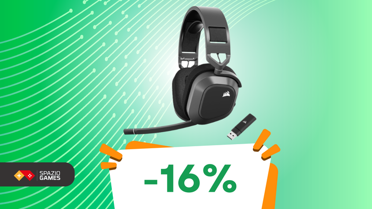 Giocate su diverse piattaforme con le cuffie gaming CORSAIR HS80 MAX! (-16%)