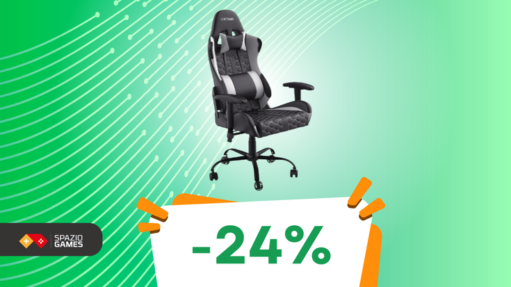 Questa sedia da gaming Trust è COMODISSIMA e SCONTATISSIMA! (-24%)