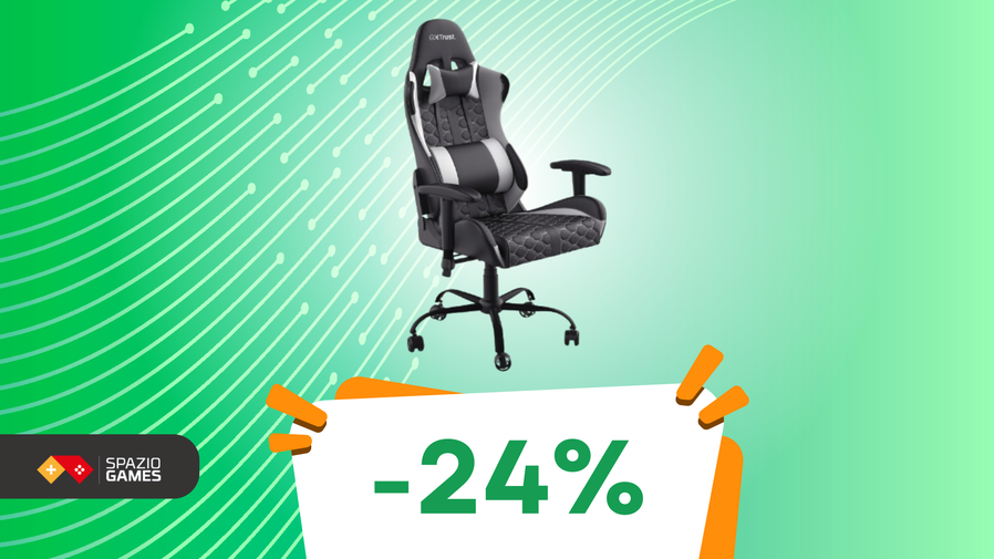 Immagine di Questa sedia da gaming Trust è COMODISSIMA e SCONTATISSIMA! (-24%)