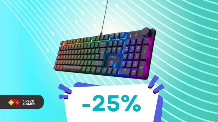 Questa coloratissima tastiera gaming Trust oggi costa pochissimo! (-26%)