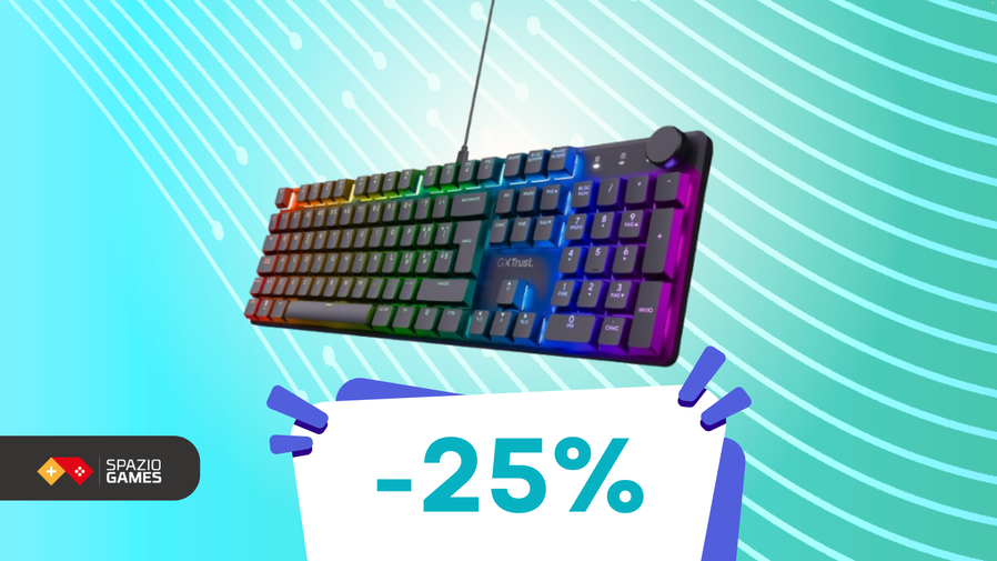 Immagine di Questa coloratissima tastiera gaming Trust oggi costa pochissimo! (-26%)