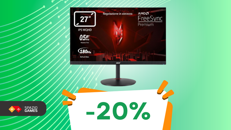 Portate la vostra esperienza di gioco su un altro livello con questo monitor gaming Acer! (-20%)