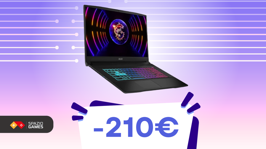 Immagine di Risparmiate 210€ su questo notebook gaming MSI, oggi in SUPER OFFERTA!