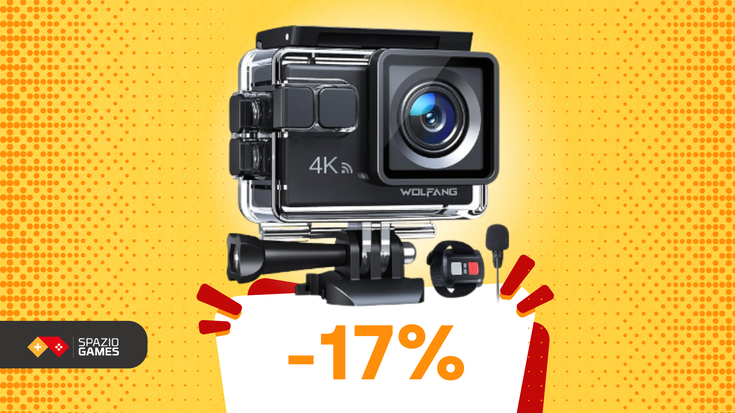 Action cam Wolfang in OFFERTA A TEMPO a soli 50€ !