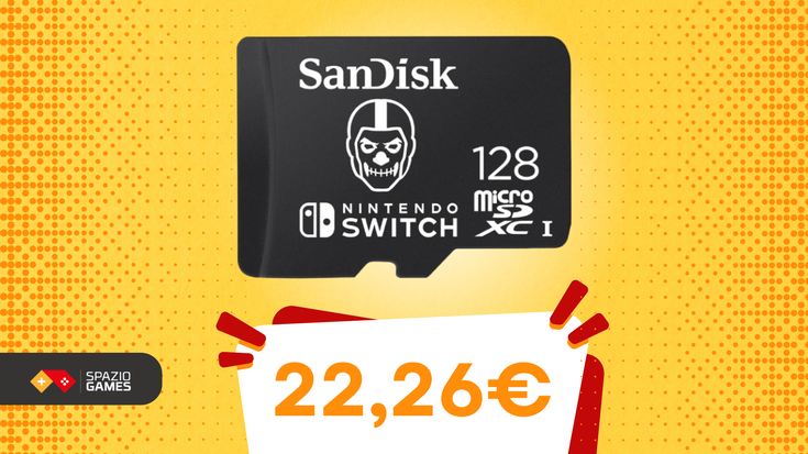 Questa bellissima e capientissima microSD di Fortnite oggi COSTA SOLO 22€!