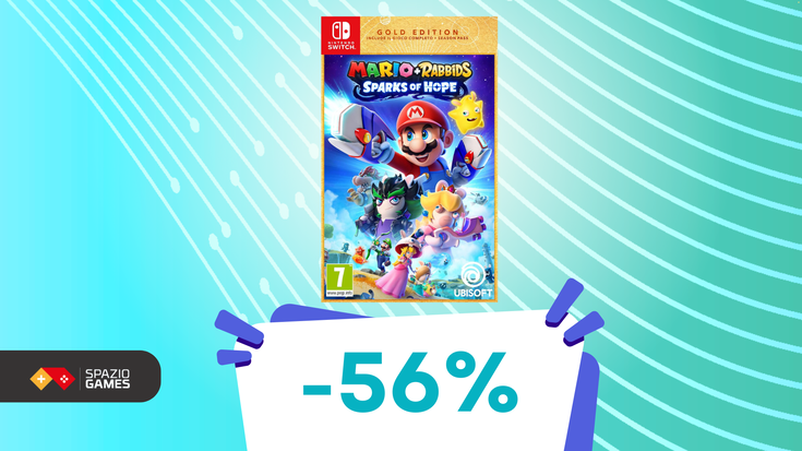 Divertimento A PALATE con Mario+Rabbids Sparks Of Hope, oggi a meno di metà prezzo! (-56%)