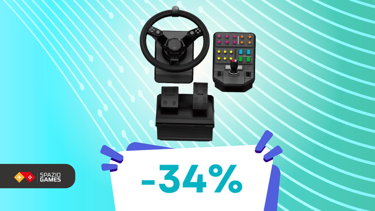 I farming simulator non sono mai stati così divertenti: volante Logitech Saitek Farm Sim a -34%!