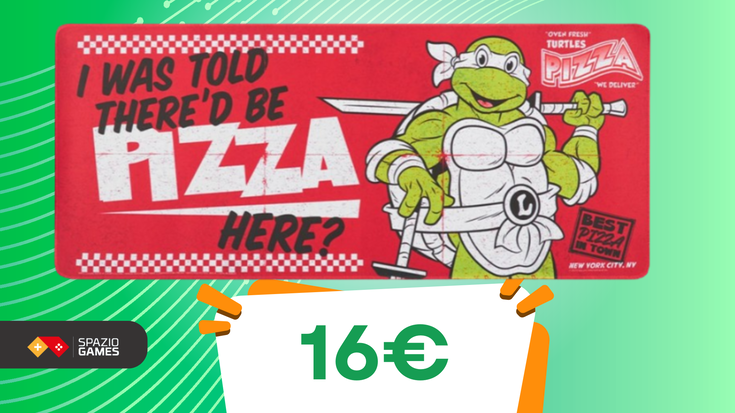 STUPENDO tappetino da gaming delle Tartarughe Ninja a 16€!