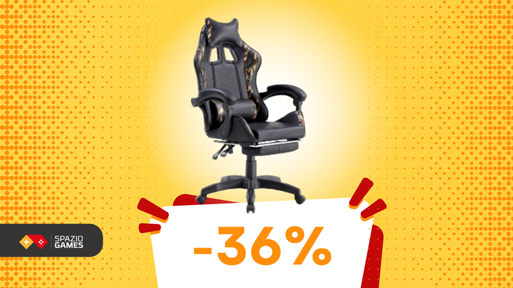 Ergonomia e stile per il massimo comfort di gioco a soli 89€!