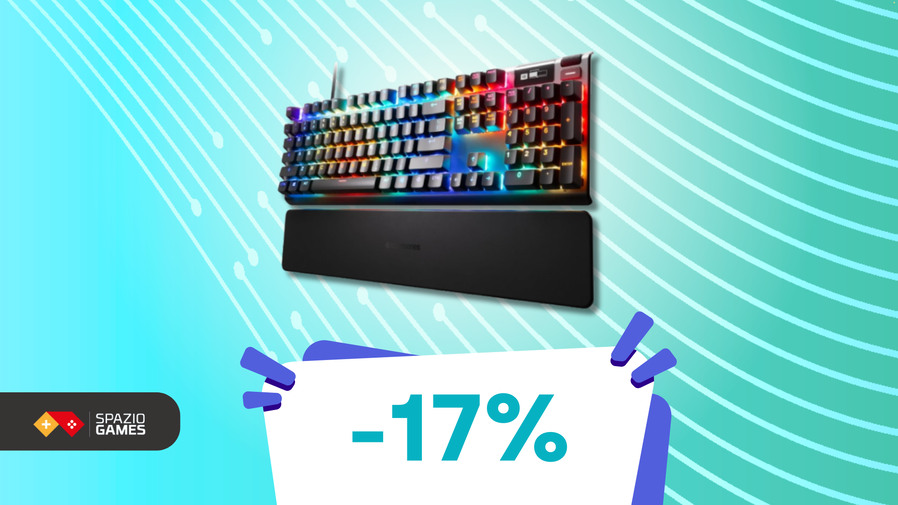 Immagine di La velocissima tastiera gaming SteelSeries Apex Pro TKL HyperMagnetic oggi costa SOLO 189,99€!