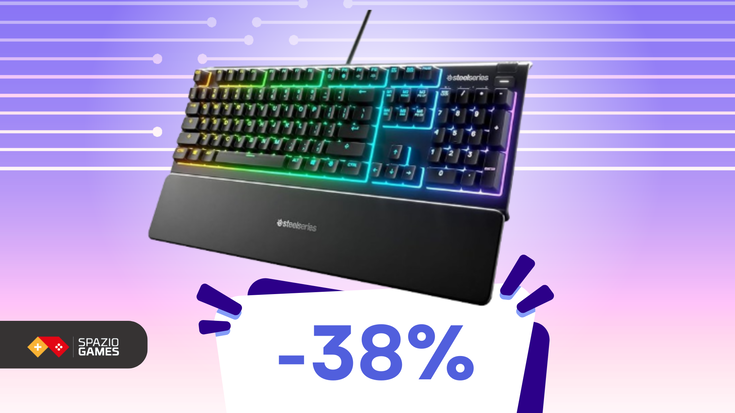 Tastiera da gaming con RGB a 10 zone e comodo poggiapolsi!