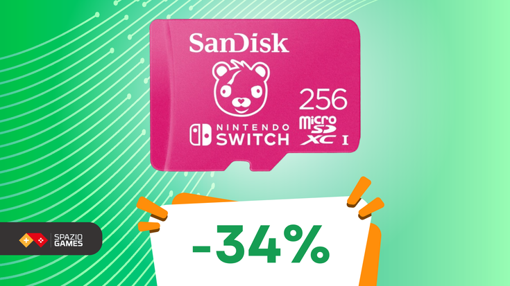 La Gaming Week propone questa splendida microSDXC SanDisk 256GB di Fortnite a un prezzo TOP! (-34%)