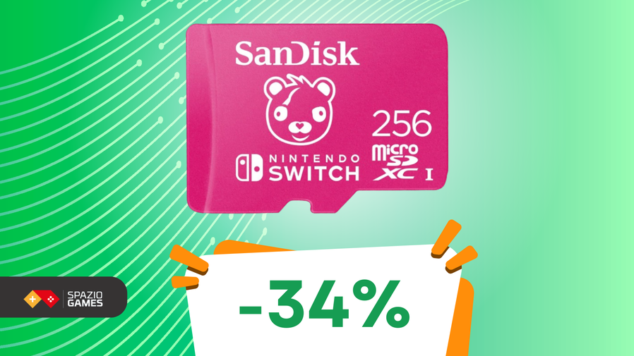 Immagine di La Gaming Week propone questa splendida microSDXC SanDisk 256GB di Fortnite a un prezzo TOP! (-34%)