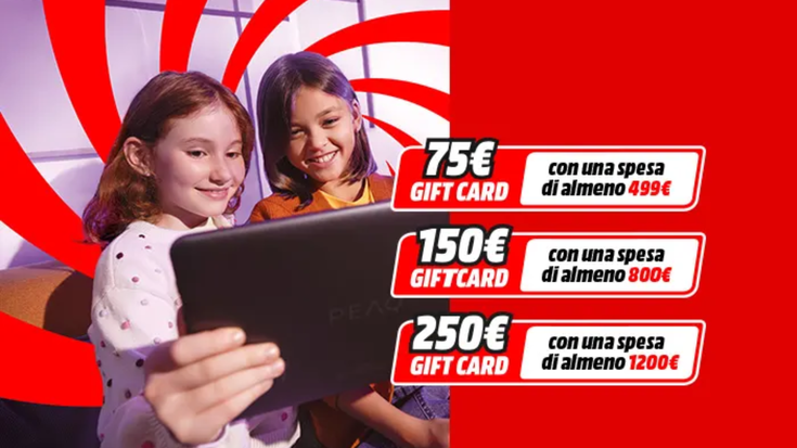 Fino a 250€ di gift card con MediaWorld! Ultimi giorni di Back to School!