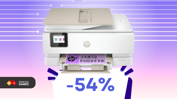 Stampante HP a 85€ con 3 mesi di Instant Ink inclusi!