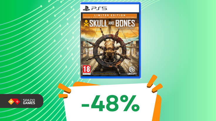 È il giorno giusto per recuperare Skull & Bones! La Limited Edition PS5 oggi è SCONTATA del 48%!