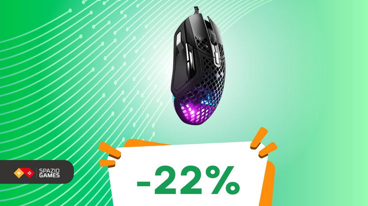 Mouse gaming SteelSeries LEGGERO e PRECISO a un PREZZO SUPER! -22%