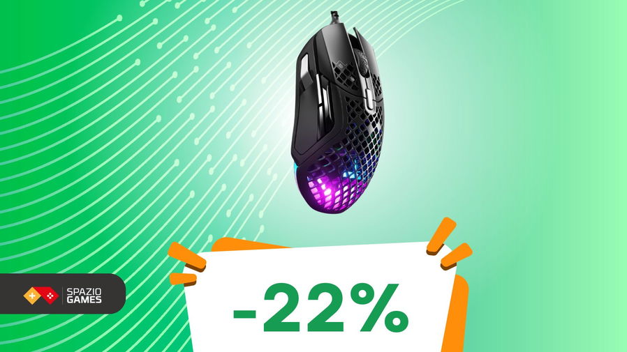 Immagine di Mouse gaming SteelSeries LEGGERO e PRECISO a un PREZZO SUPER! -22%