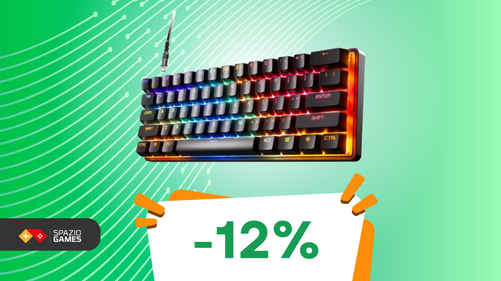 Migliorate l'esperienza di gioco su PC e colorate il setup con questa tastiera SteelSeries! (-12%)