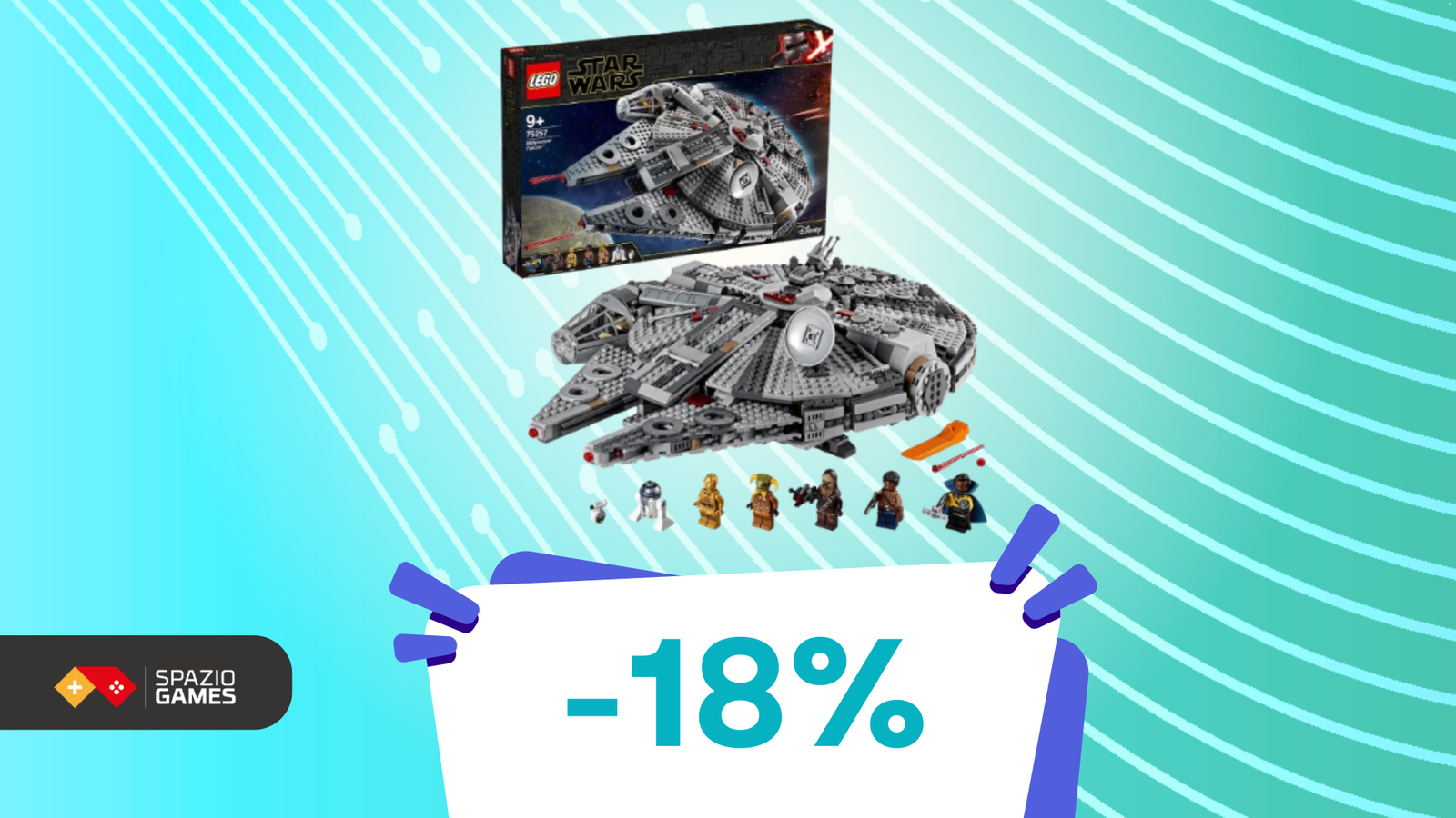 Costruite il Millennium Falcon con questo set LEGO scontatissimo! (-18%)