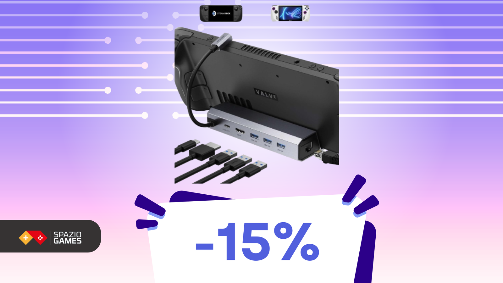 Questa docking station da gaming multipiattaforma migliora la vostra esperienza di gioco a un prezzo bassissimo! (-15%)