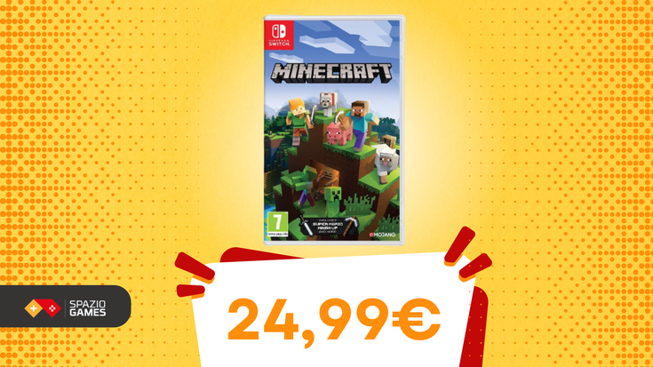 Vi aspetta un mondo di infinite possibilità su Switch con Minecraft, oggi a SOLI 24,99€!