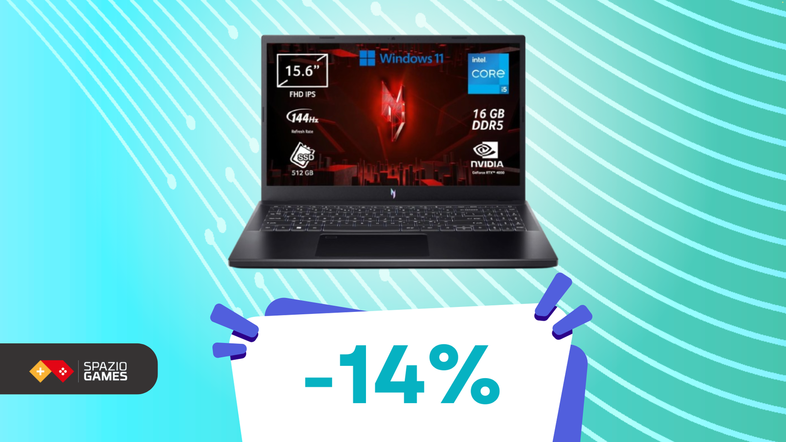 Un notebook da gaming Acer a SOLI 949€?! Oggi si può con questa SUPER OFFERTA!