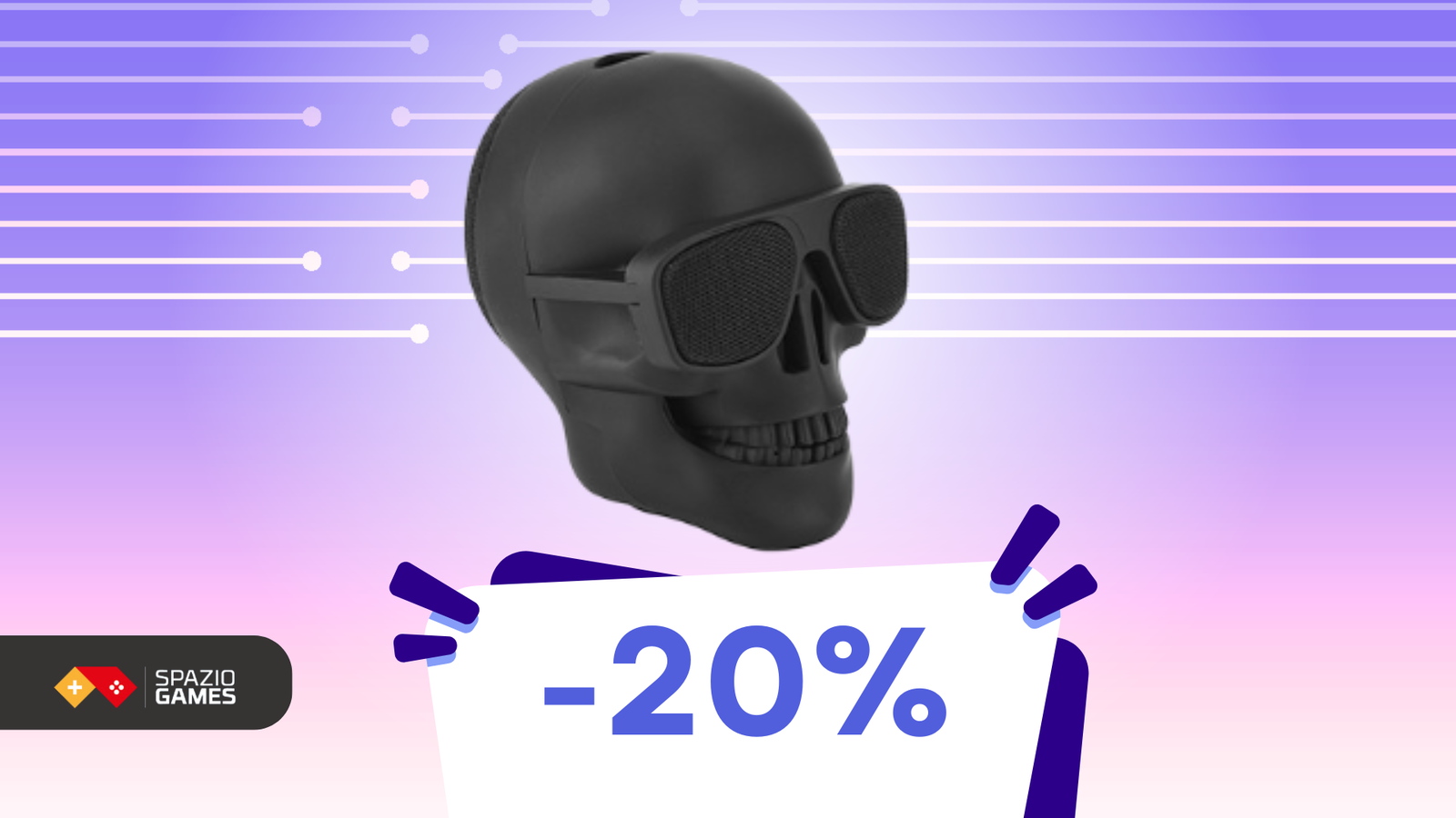 Non aspettate Halloween: altoparlante teschio a 18€!