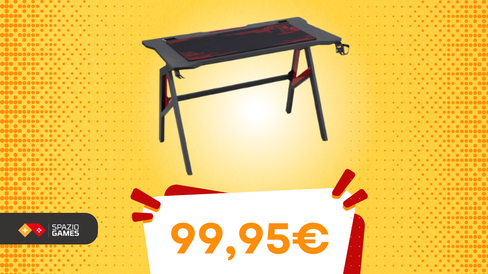 Questa scrivania da gaming HOMCOM è la più economica sul mercato! (99,95€)