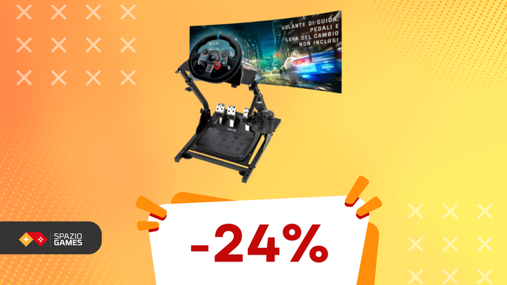 Questo supporto per volante da gaming è compatibile con Logitech, Thrustmaster, Fanatec e costa POCHISSIMO! (-24%)