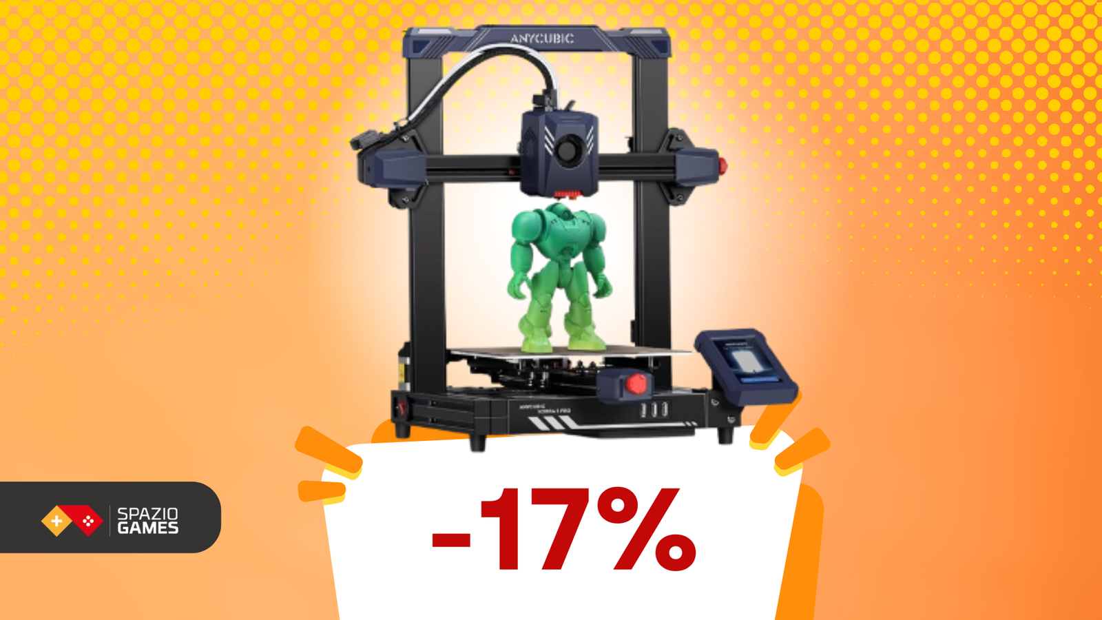 Stampante 3D con incredibile velocità e precisione a 240€!