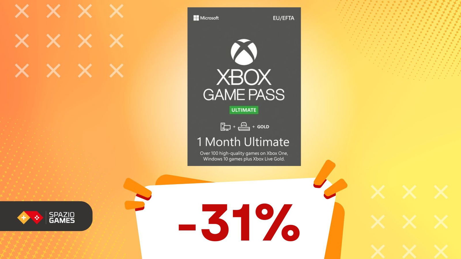 Xbox Game Pass Ultimate: accedi ai migliori giochi per console e PC con il 31% di SCONTO!