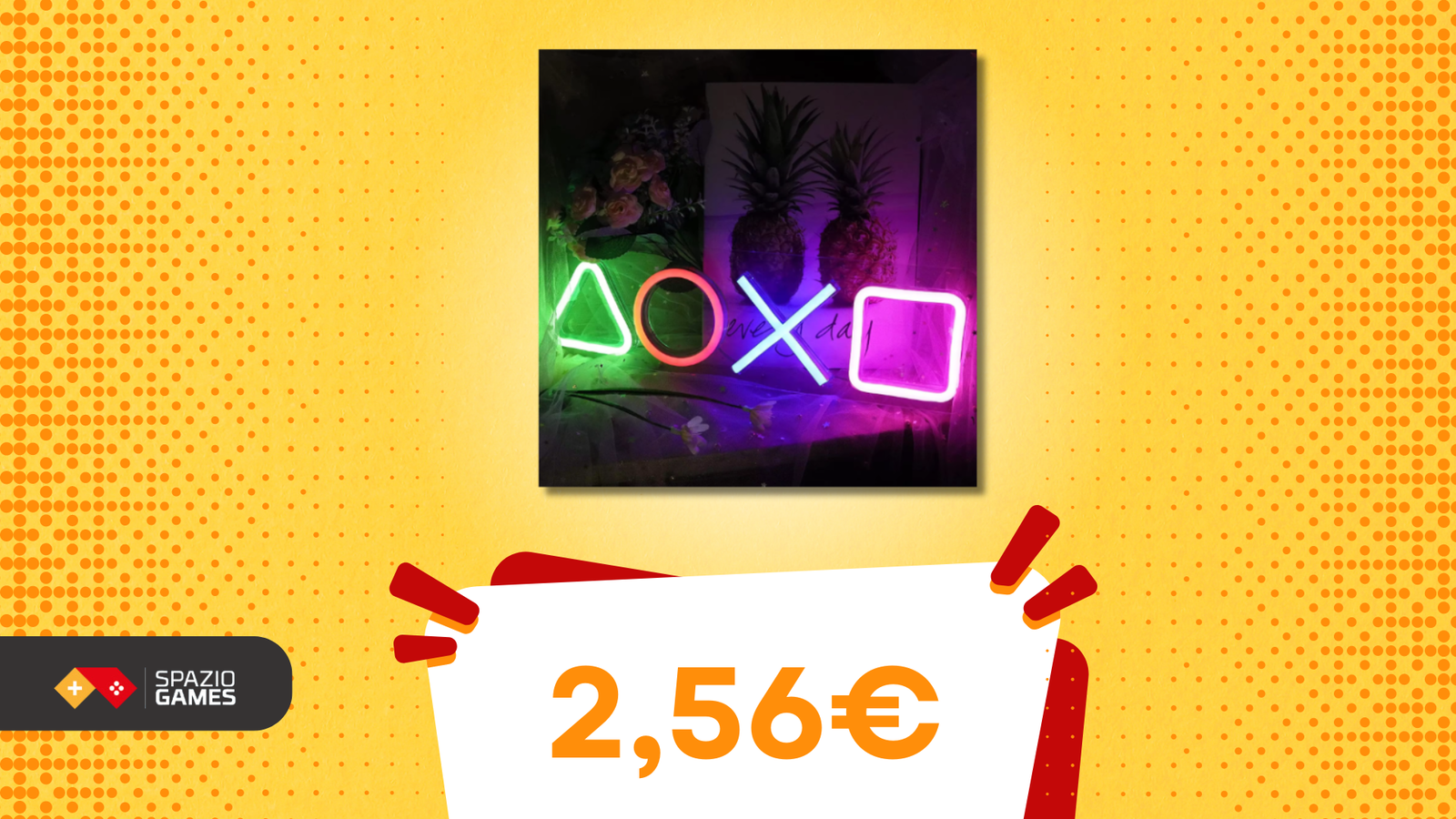 Questa insegna neon è solo per chi è cresciuto con PlayStation! E COSTA POCHISSIMO! (2,56€)