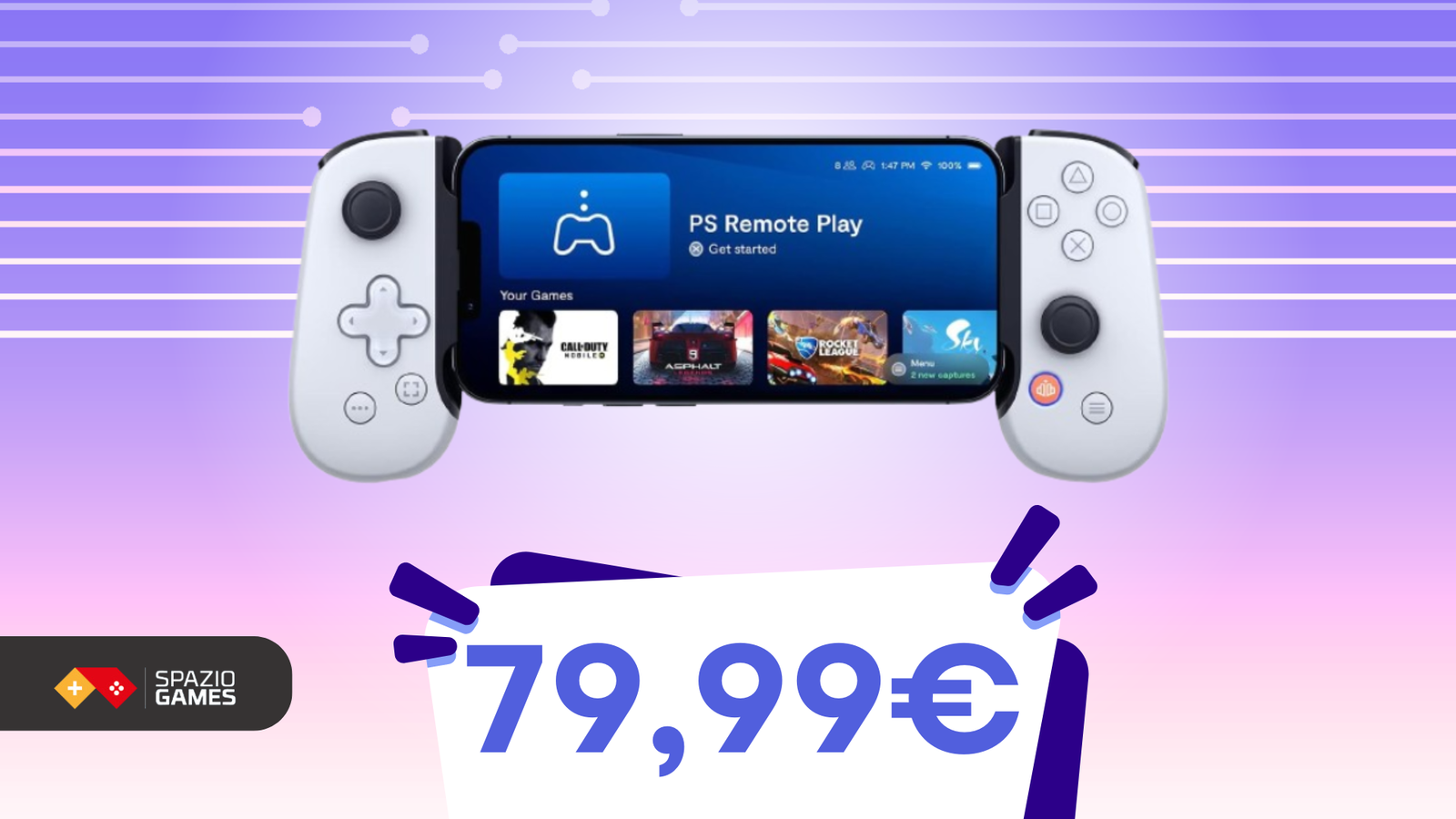 Il controller BACKBONE One porta l'esperienza di gioco PlayStation e Xbox su iPhone! (-33%)