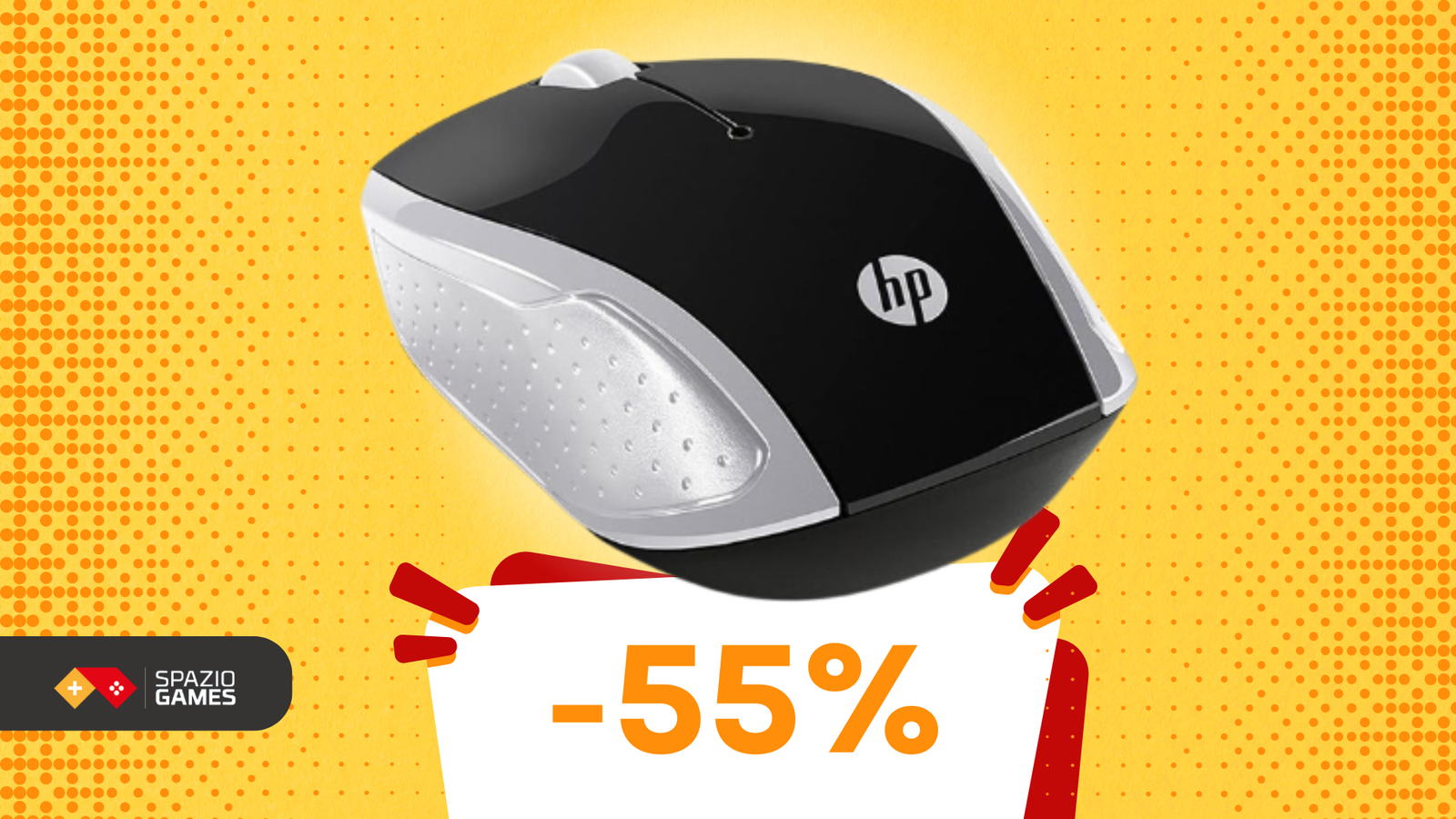 Mouse HP in OFFERTA a soli 10€ con design ambidestro!