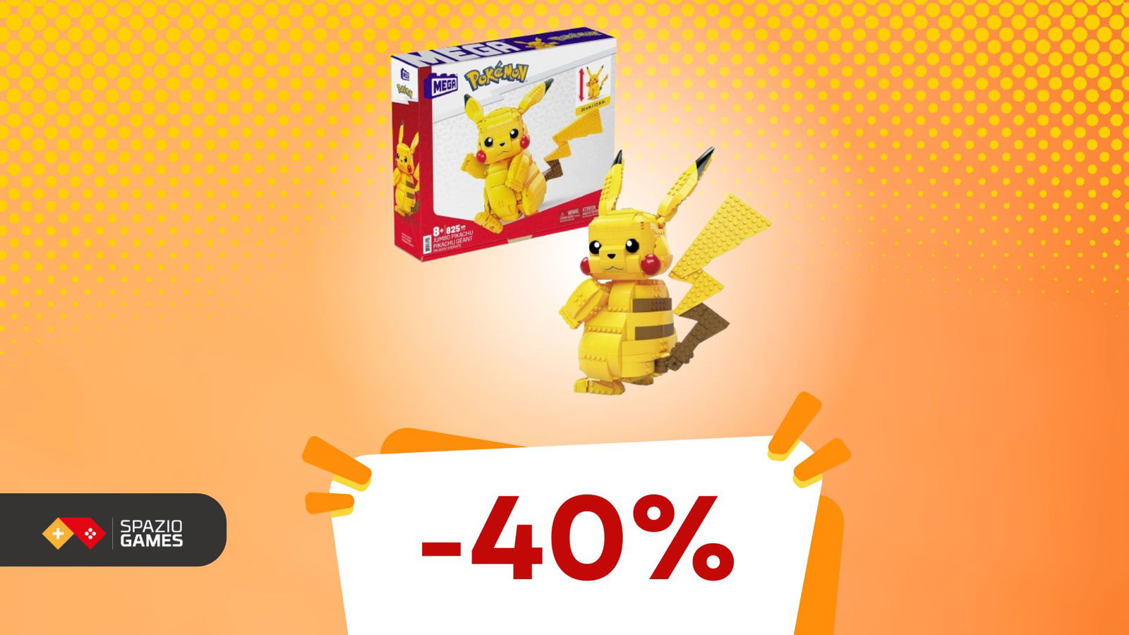 Costruisci il tuo Pikachu gigante con il set MEGA Pokémon, ora IN SCONTO! -40%