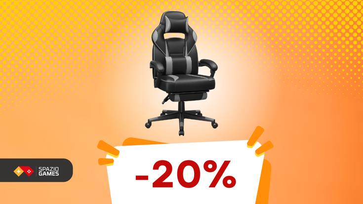 Questa sedia da gaming è COMODISSIMA e COSTA POCO! (-20%)