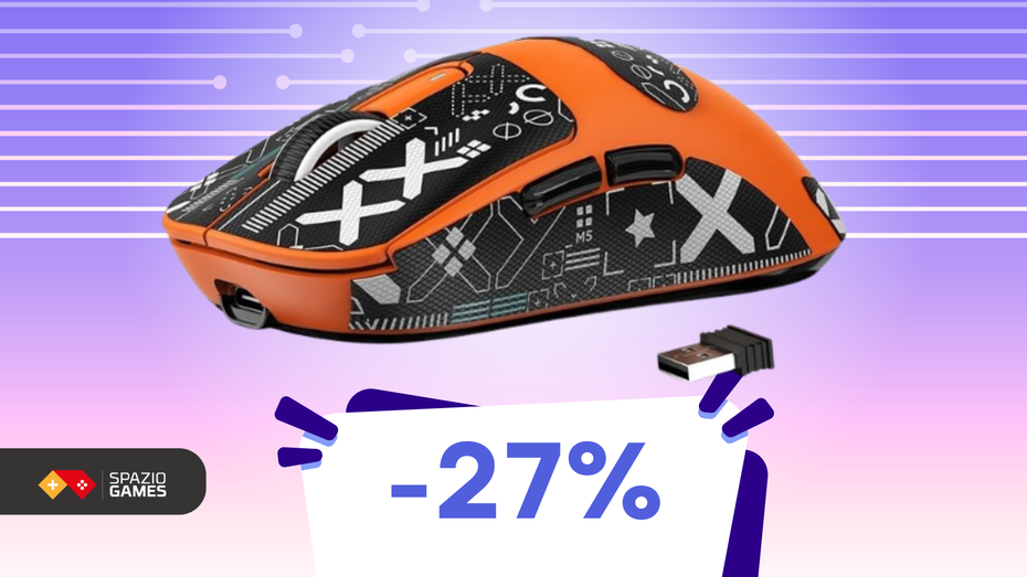 Immagine di Mouse da gaming Attack Shark: leggerissimo e performante a 40€!