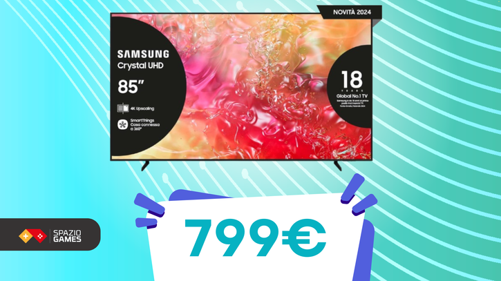 Immagine di Questa fantastica smart TV Samsung Crystal UHD oggi COSTA POCHISSIMO!