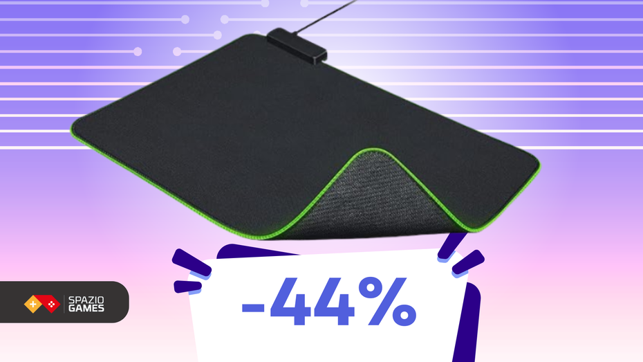 Immagine di Tappetino da gaming Razer con tecnologia Chroma a soli 28€!